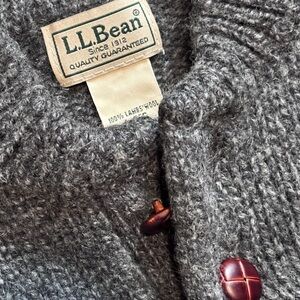 Men's L.L.Bean Classic Ragg Wool Sweater, Henley - Charcoal